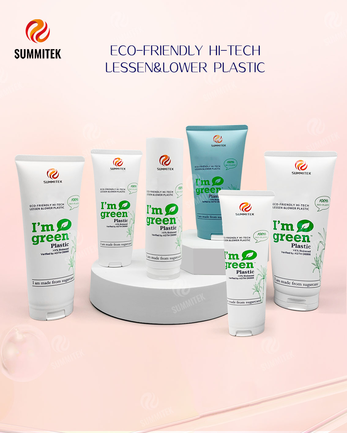 D35/D40 Şeker Kamışı Biyoplastik T&uuml;p | I'm Green&trade; Eco Kozmetik Ambalajı