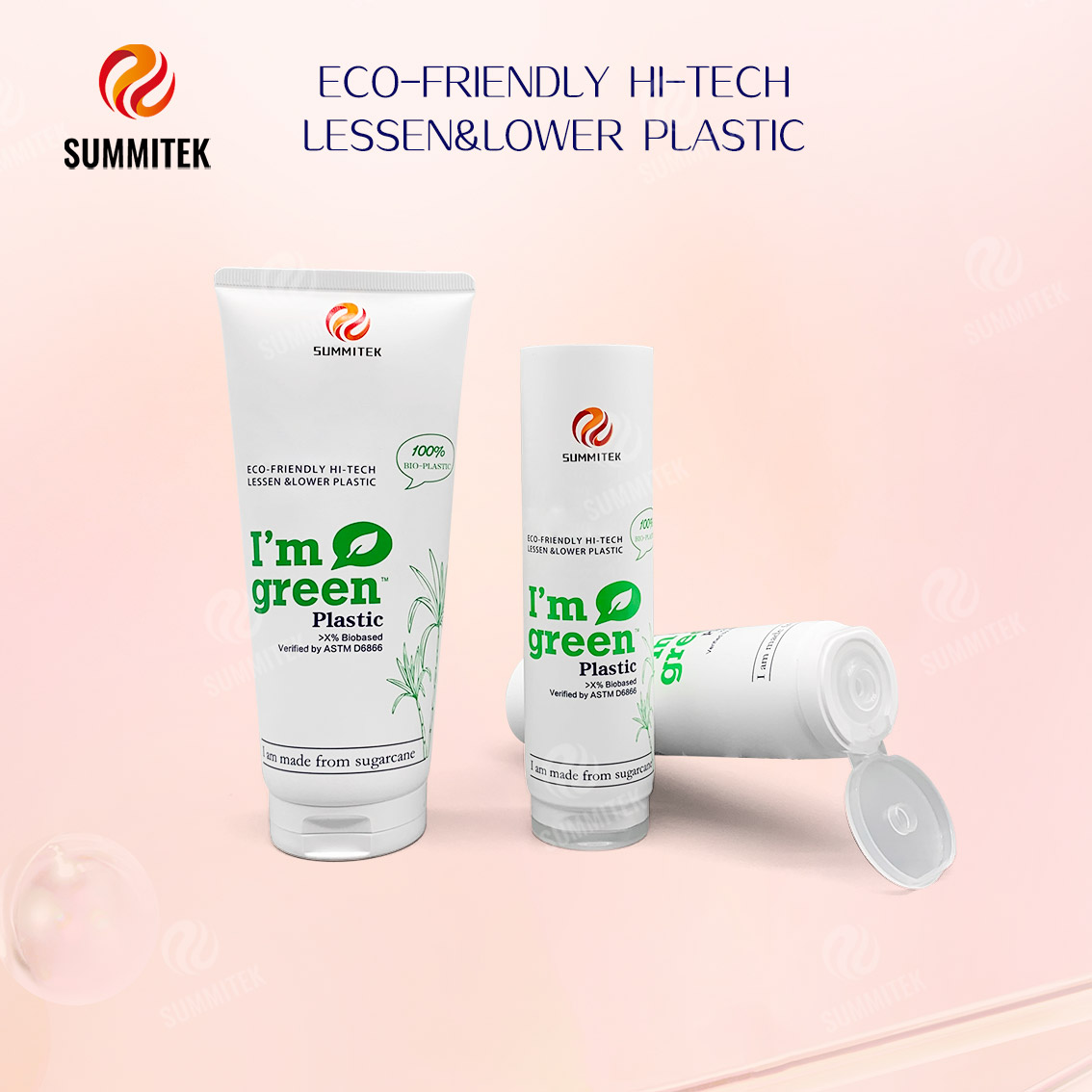 D35/D40 Şeker Kamışı Biyoplastik T&uuml;p | I'm Green&trade; Eco Kozmetik Ambalajı
