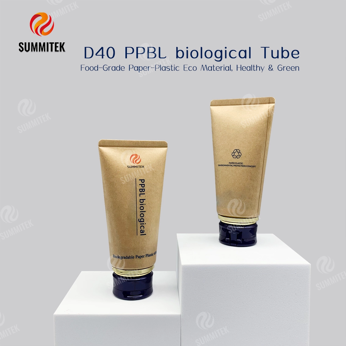 Doğal G&uuml;zellik i&ccedil;in Y&uuml;zde 60 Kağıt İ&ccedil;erikli D40 Kağıt-Plastik Laminat T&uuml;p